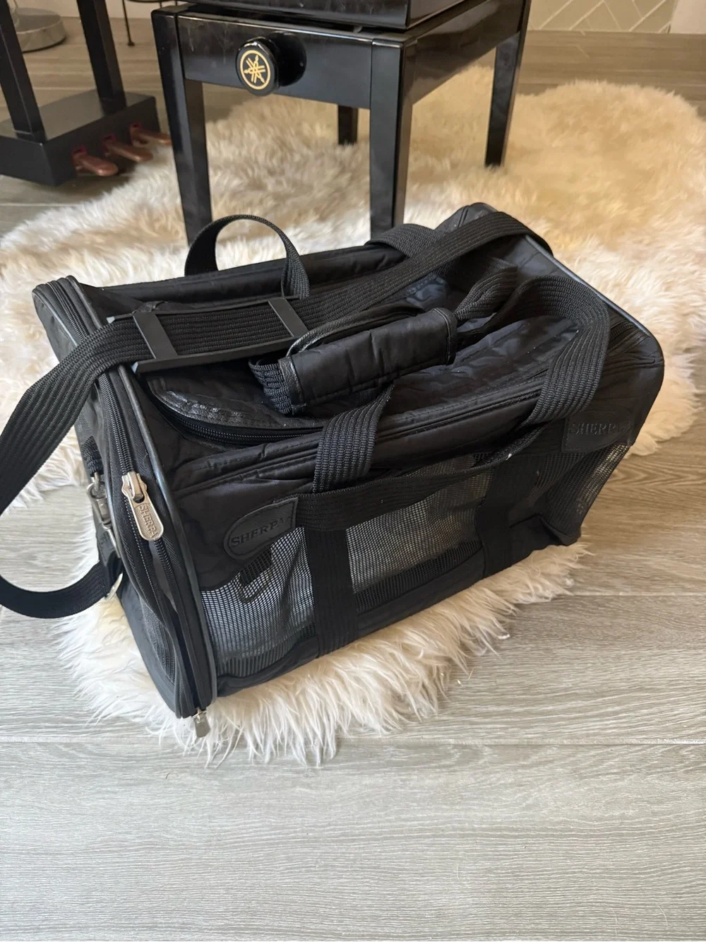 Sherpa Deluxe Black Soft Sided Dog & Cat Carrier